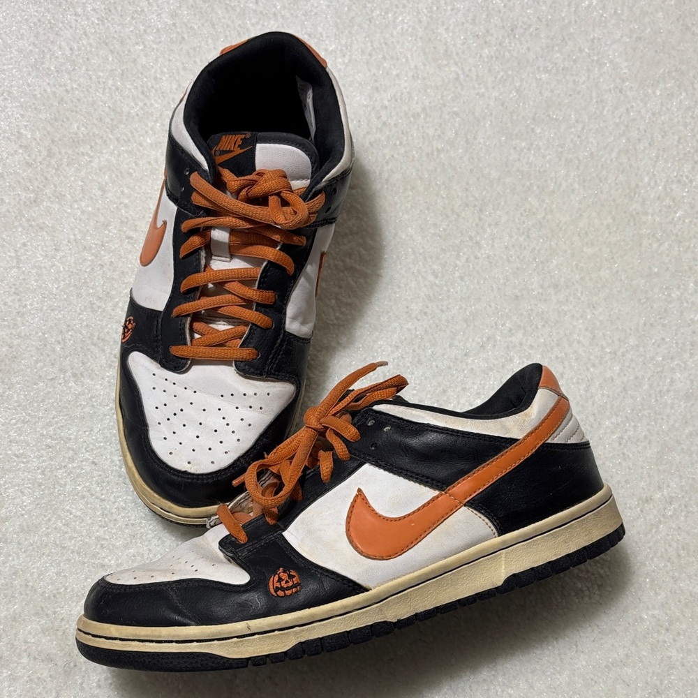 Nike Halloween Black and Orange Dunks